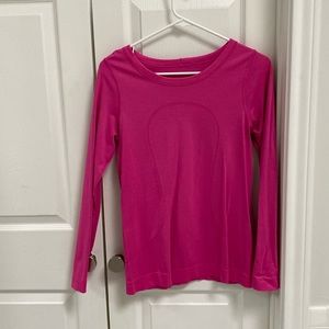 Lululemon pink long sleeve shirt